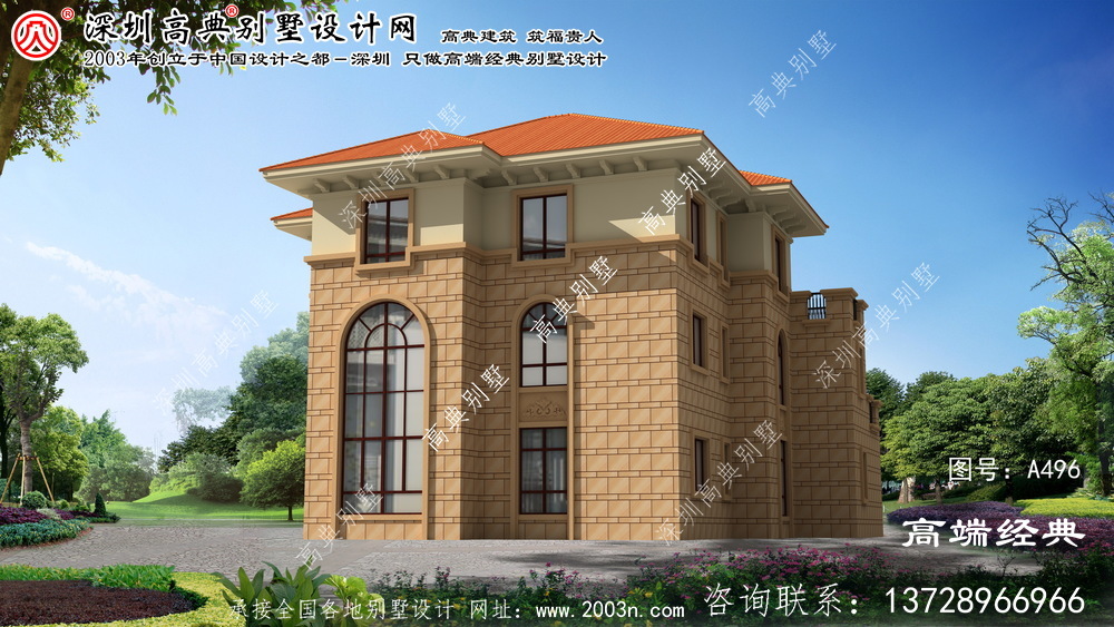 武义县完美设计的别墅效果图