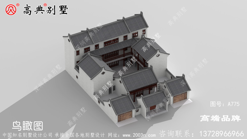 中式三层庭院别墅，让你的家与众不同